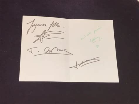 Carte D Dicac E Autograph Fran Oise Hardy Thomas Jacques Dutronc Eur