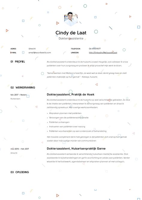 Doktersassistent Cv Cv Maken Voorbeelden