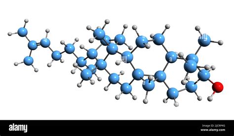 Cycloartenol D Image Of Cycloartenol Skeletal Formula Molecular