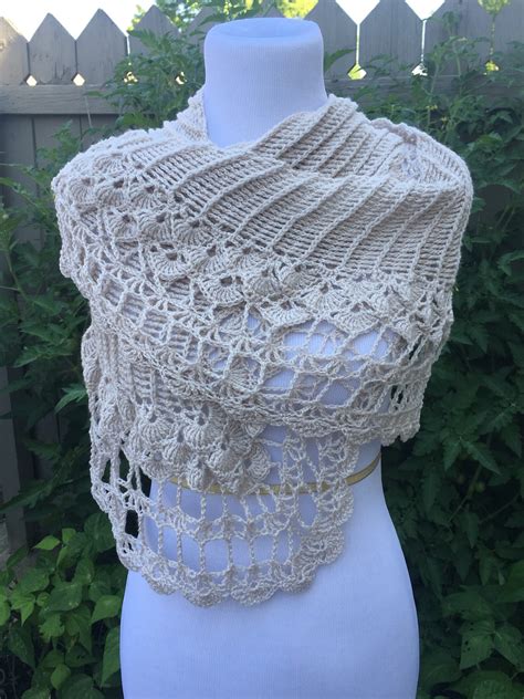 Elegant Crochet Shawl Lacy Crochet Shawl Hand Made Shoulder Etsy