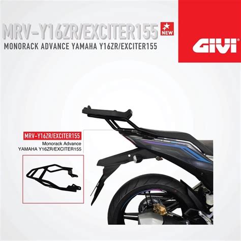 Givi Rack Mrv Yamaha Y16zr Monorack Advance Rack Yamaha Y16zr Kaki Givi Y16 Original Shopee