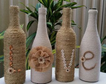 Decora botellas con hilo rústico y yute Dale Detalles Botellas