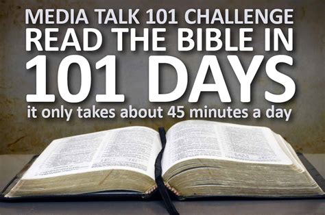 Bible Reading Challenge | Media Talk 101