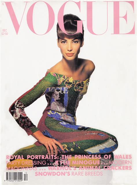 When Supermodels Ruled The World Vogue Uk 1990 Christy Turlington By Patrick