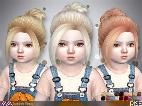 Sims 4 cc toddler hair pack - mondoret