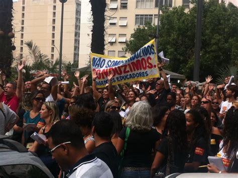 G Professores Em Greve Fazem Protesto Na Zona Sul Do Rio Not Cias