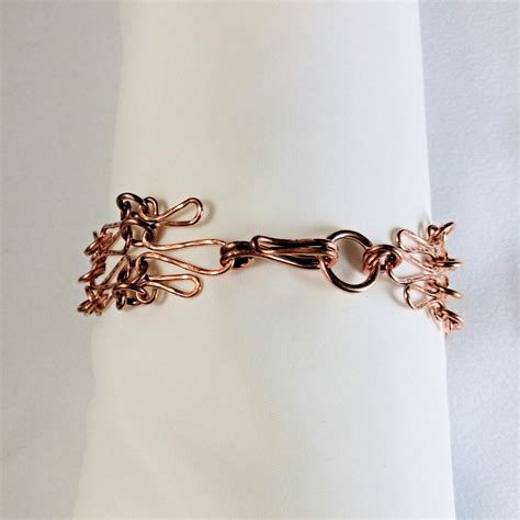 Wire Formed Copper Link Bracelet Champion Creations