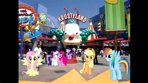 Ponies On The Simpsons Ride Old Video Reupload Youtube