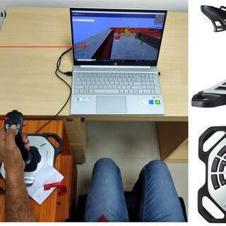 (a) the entire VR setup displaying task GUi and a logitech extreme 3D... | Download Scientific ...