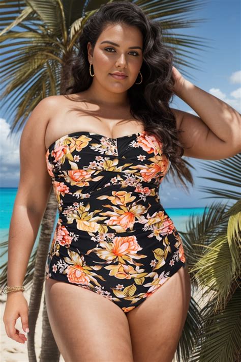 Bandeau One Piece Meet Curve Uk