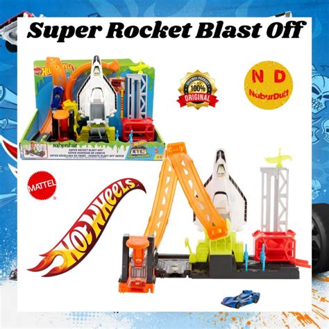 Jual Hot Wheels Super Rocket Blast Off Original Track Playset Hotwheels City Shopee Indonesia