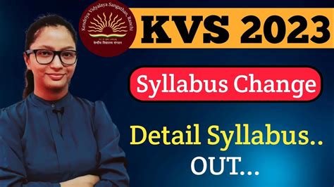 Kvs Recruitment Kvs New Syllabus Kvs Vacancy Kvs