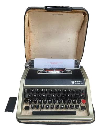 Maquina De Escribir Olivetti Lettera Dl Con Su Estuche Cuotas Sin Inter S