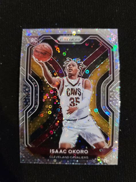 2020 21 PANINI PRIZM ISAAC OKORO SILVER DISCO FAST BREAK ROOKIE 298