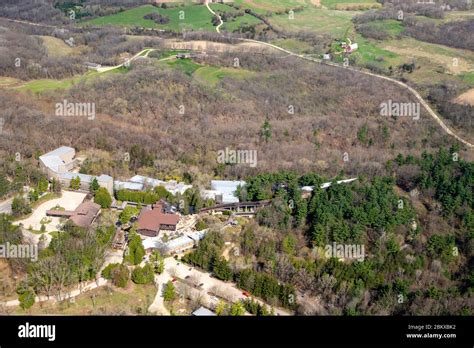 Aerial Photograph Of House On The Rock A Tourist Attraction Near