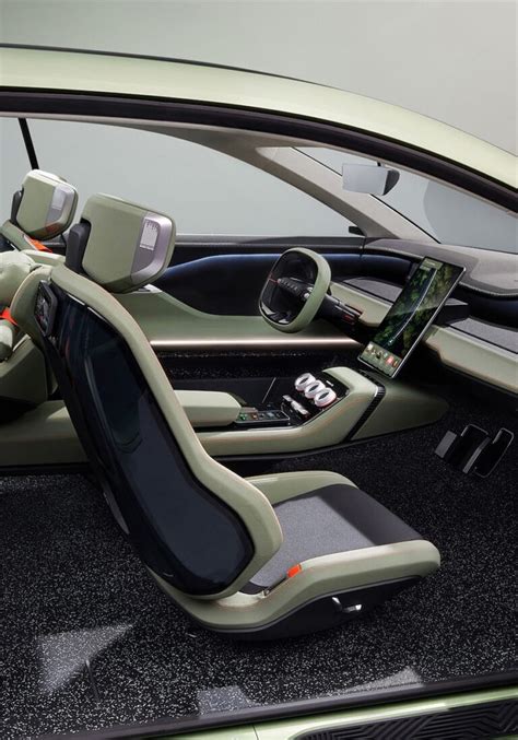 The Interior Of A Car With An Electronic Device In It S Center Console Area