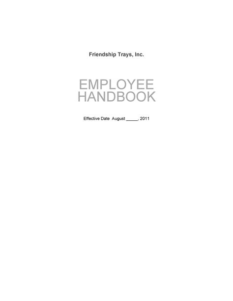 42 Best Employee Handbook Templates & Examples ᐅ TemplateLab