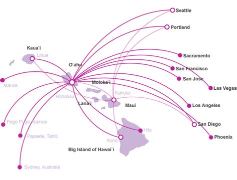 Hawaiian Airlines Route Map Destination Route Map Hawaiian Flickr