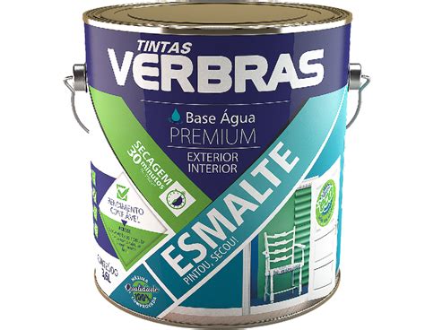 Esmalte Base Água Verbras Exterior Interior Galão 3 6L CREL TINTAS