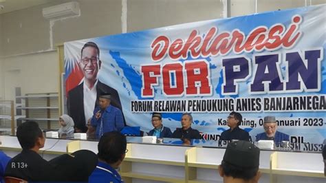 Dukung Anies Jadi Capres Ratusan Kader PAN Banjarnegara Siap Terima Sanksi