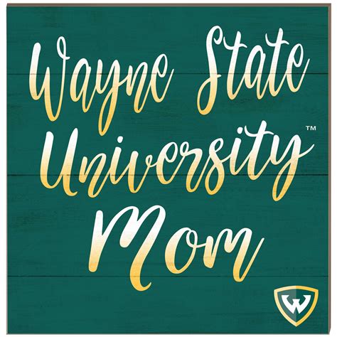 Wayne State Warriors 10'' x 10'' Team Mom Plaque