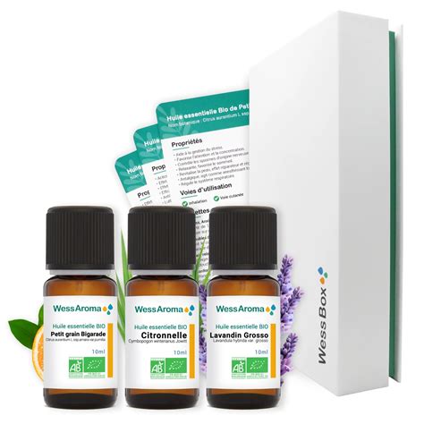 Coffret Diffusion Les Huiles Essentielles BIO Pour Diffuseur Fiches