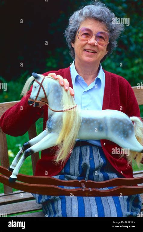 Margaret Spencer Rocking Horse Maker Somerset Uk Stock Photo Alamy