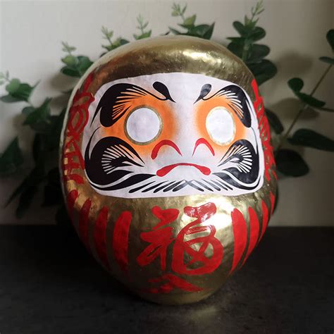 Gold Japanese Daruma Doll