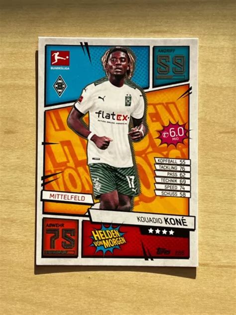 J KOUADIO KONÉ 288 Match Attax Topps Bundesliga 2021 2022 eroi di