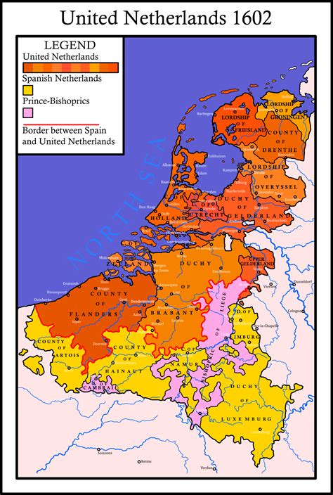 The United Netherlands De Jure 1602 R Imaginarymaps