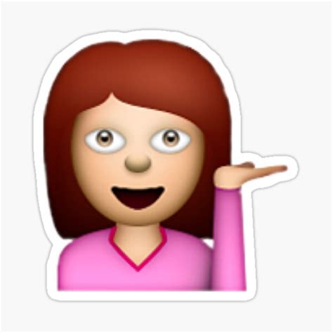 "THE OG GIRL EMOJI" Sticker for Sale by lazyville | Redbubble