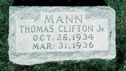 Thomas Clifton Mann Jr Find A Grave Gedenkplek