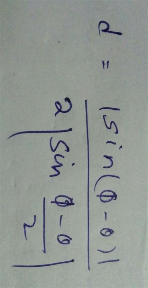 Find Perpendicular Distance From The Origin To The Line Joining The