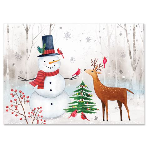 Snowman Woods Christmas Cards Current Catalog