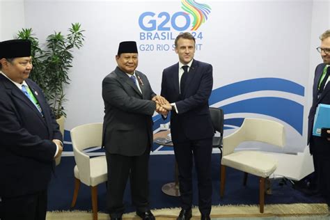 Laporan Dari Brasil Prabowo Sempatkan Bertemu Macron Jelang Penutupan Ktt G20