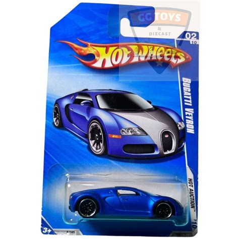 Jual Hotwheels Hot Wheels Bluecard Bugatti Veyron Blue Satin Rare