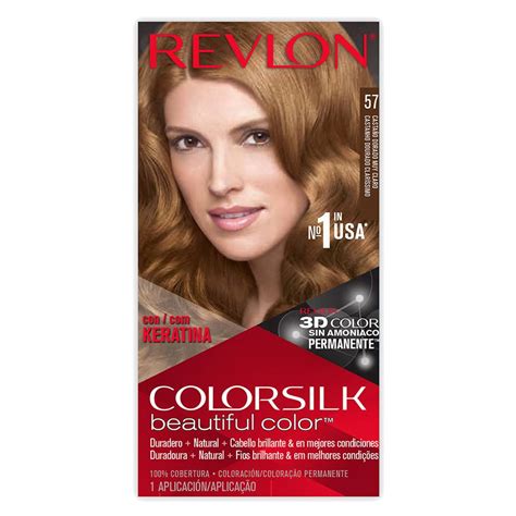 Tinte Revlon Colorsilk Castaño Dorado Claro 57 Soriana