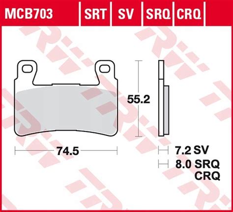 TRW LUCAS ZF KLOCKI HAMULCOWE KH265 CARBON RACING HONDA CBR 900RR