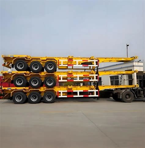 Skeleton Terminal Port Container Transport Chassis Semi Trailer