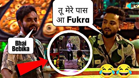 Bigg Boss Ott 2 Live Fukra Insaan Ne Chhora Khana Toh Elvish Yadav Ne