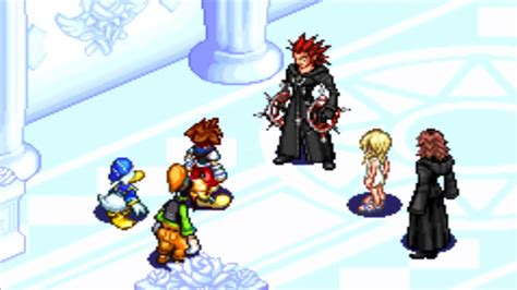 Kingdom Hearts Chain Of Memories Gba Cutscene Axel Gets Drawn