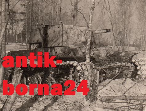 Foto Wh Soldat Beute Panzer Tank Kw Flammpanzer Ru Land Winter Camo