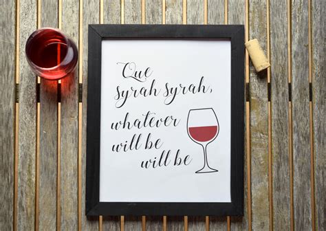 Printable Wine Art Inspirational Quote T For Wine Lover Etsy