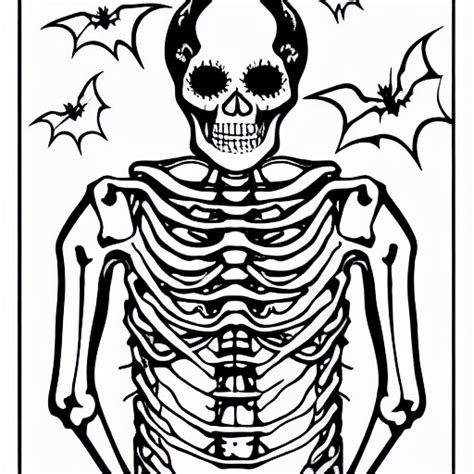 Halloween Skeleton Coloring Pages