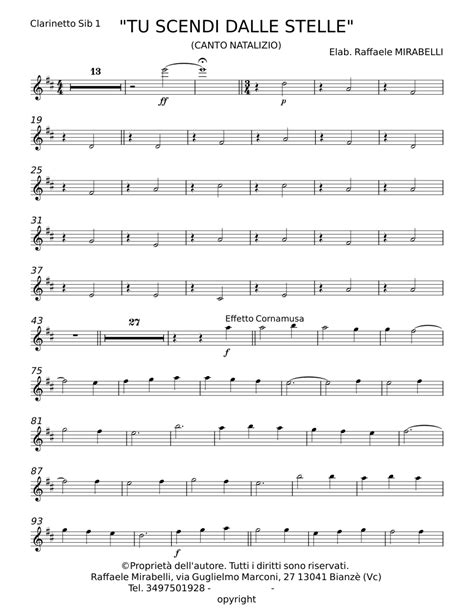 Tu Scendi Dalle Stelle Misc Traditional Sheet Music For Piano Solo