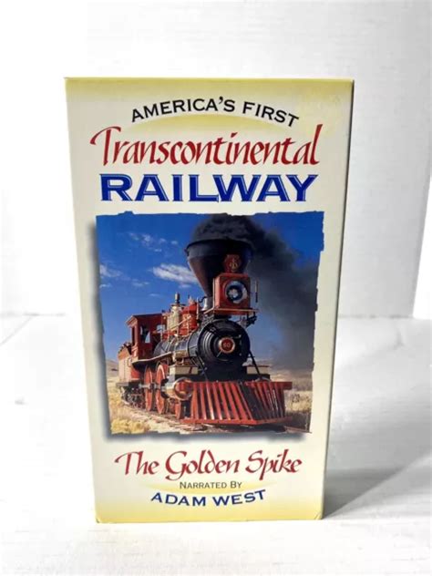 Americas First Transcontinental Railway The Golden Spike Vhs Video