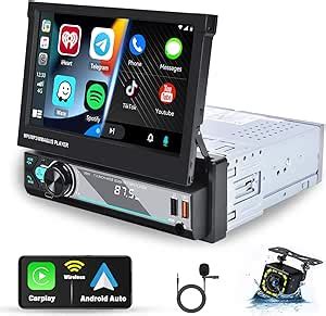 Hikity 1 Din Autoradio Mit Wireless Carplay Android Auto Mirror Link 7