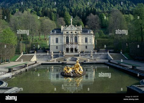 GERMANY Bavaria Schloss Linderhof or Linderhof Palace Stock Photo - Alamy