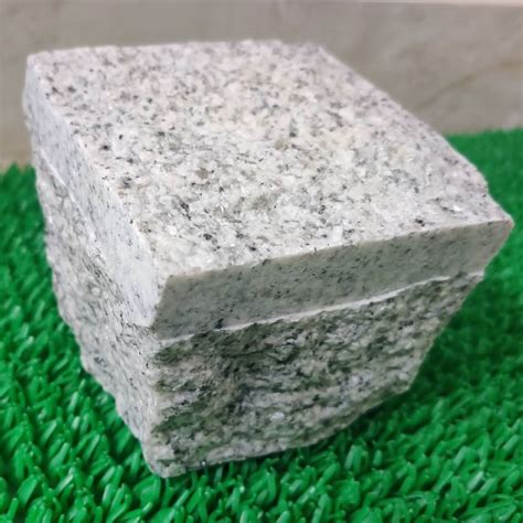 Gray Granite Grey Machine Cut Natural Face Cobble Stone At Rs