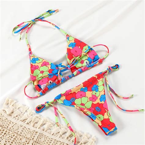 Reversible Seamless Printed Brazilian Cheeky Bikini